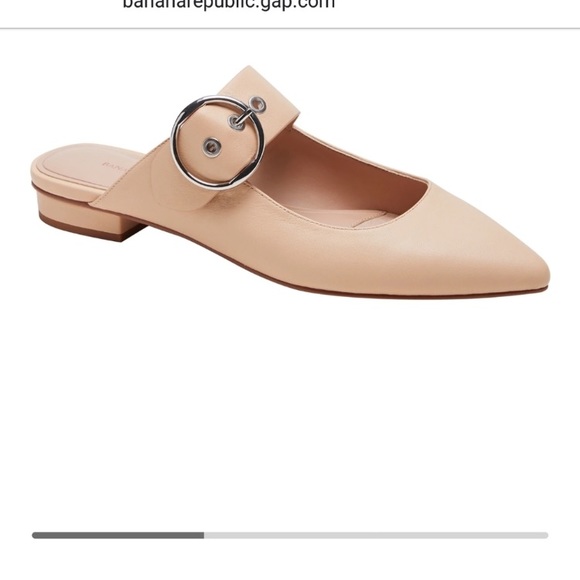 Shoes - Banana Republic Buckle Strap Mules size 7.5 NWOT